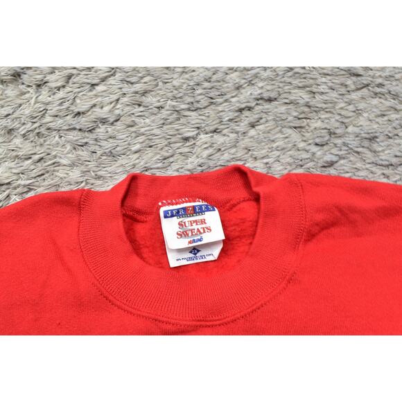 NEW Jerzees VTG Bishop AHR Red Pullover Sweatshirt Men Polyester Big 2X CrewNeck - Picture 6 of 8
